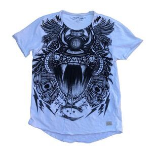 Vintage Ed Hardy Snake Print Graphic Shirt Medium